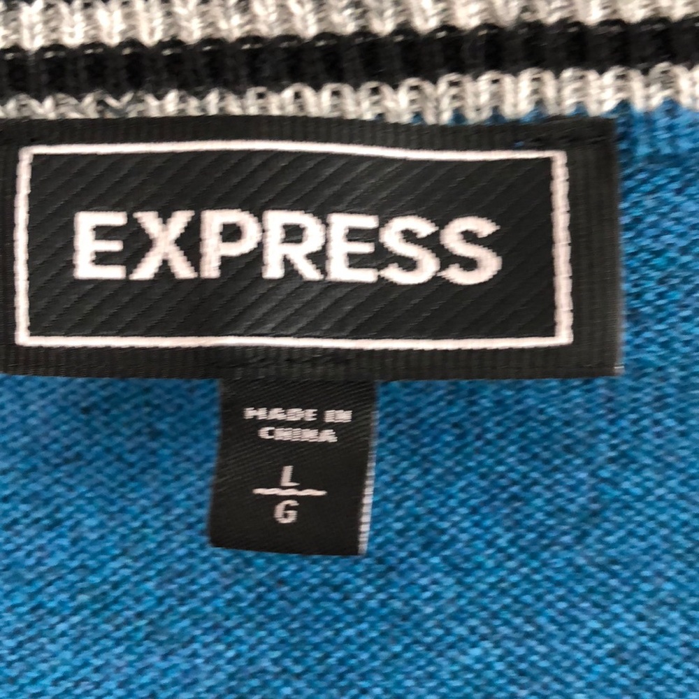 Express Blue Sweater - Picture 2 of 3